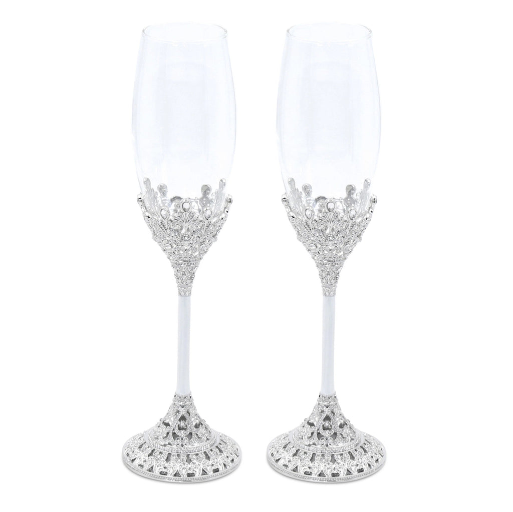Champange Flutes - Crystals ACCESSORIES at World Of Decor NZ
