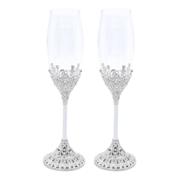 Champange Flutes - Crystals ACCESSORIES at World Of Decor NZ