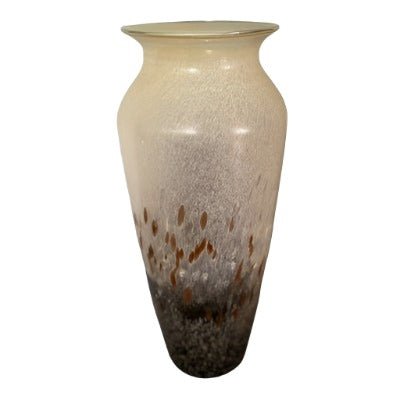 Glass Vase Neutral 16x36cm at World Of Decor NZ