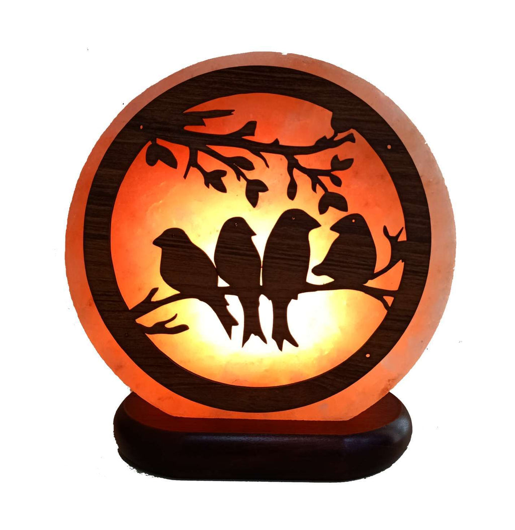Himalayan Salt Lamp - Birds SALT LAMP at World Of Decor NZ