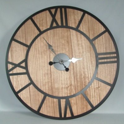 Rustick Wooden Clock 80cm CLOCK at World Of Decor NZ