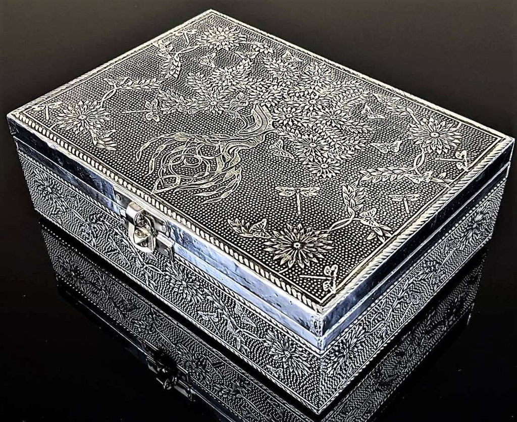 Silver Jewelry Box Tree of Life ACCESSORIES at World Of Decor NZ