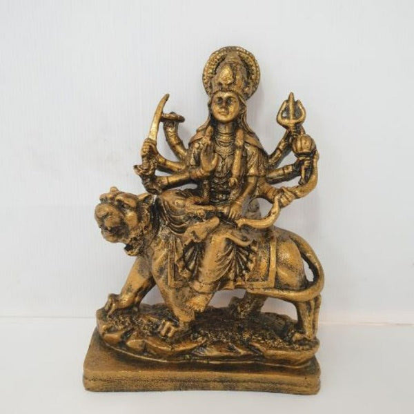 Goddess Durga statue - Gold GANESH at World Of Decor NZ