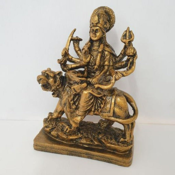 Goddess Durga statue - Gold GANESH at World Of Decor NZ
