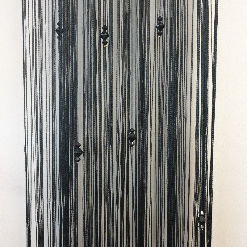 Fly String Curtain 3 Beaded - Black Home Accessories at World Of Decor NZ