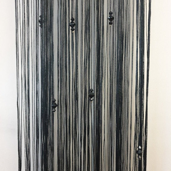 Fly String Curtain 3 Beaded - Black Home Accessories at World Of Decor NZ