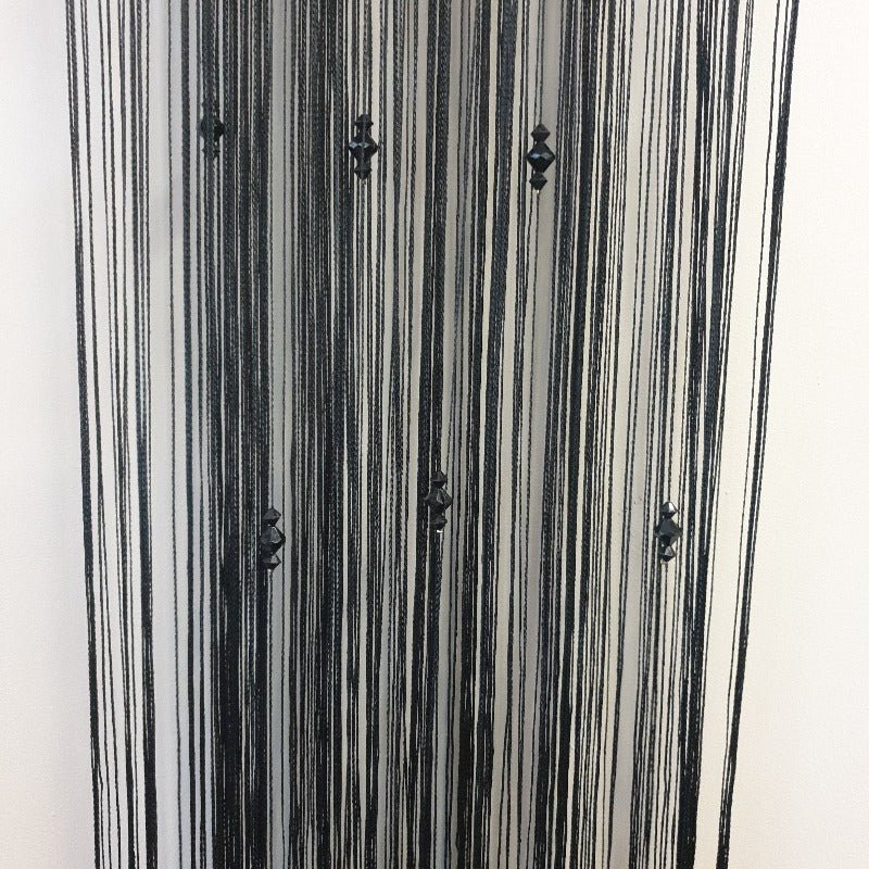 Fly String Curtain 3 Beaded - Black Home Accessories at World Of Decor NZ