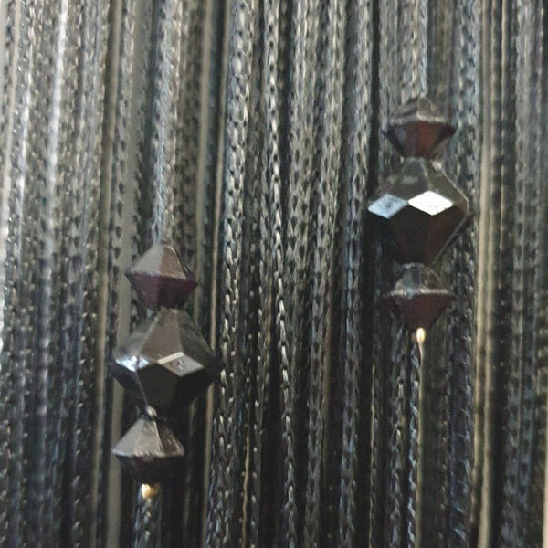 Fly String Curtain 3 Beaded - Black Home Accessories at World Of Decor NZ