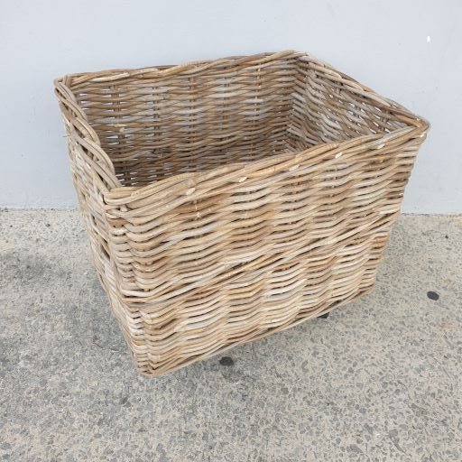 Stoarge Basket on Wheels Grey-Small at World Of Decor NZ