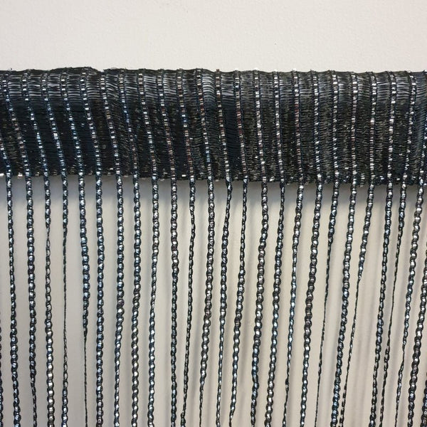 Fly String Curtain- Black and Silver at World Of Decor NZ