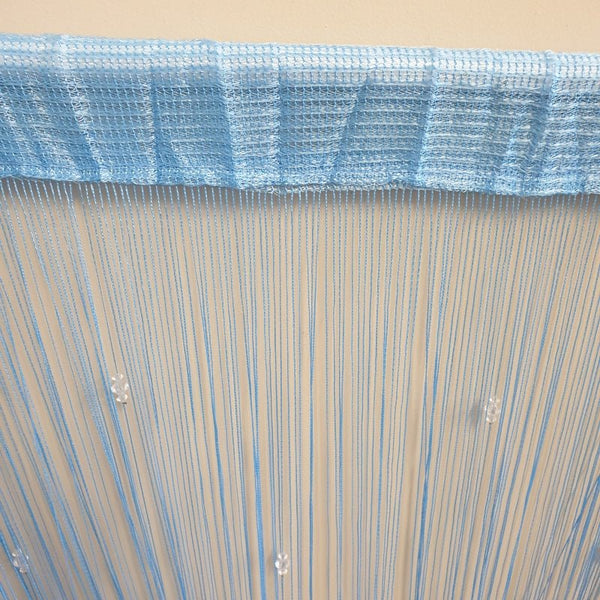 Fly String Curtain Beaded x 3-Blue at World Of Decor NZ