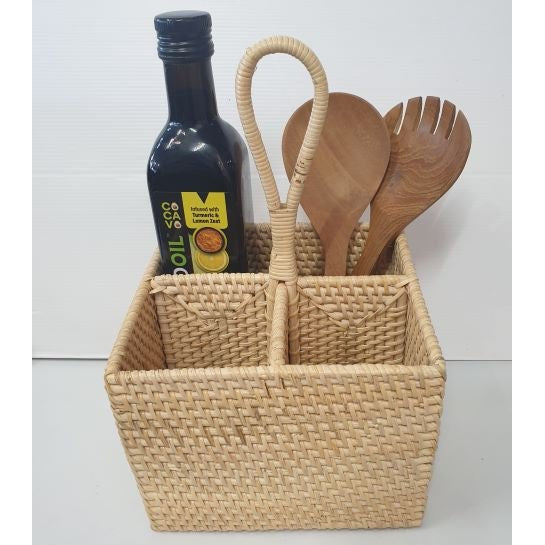Multi Condiment Holder Square - Cream KITCHEN ACCESORIES at World Of Decor NZ