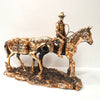 Horse Men With Pack Horse 36cm at World Of Decor NZ