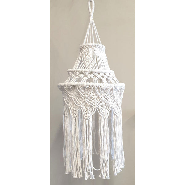 Macrame 3 Tier Lamp Shade LAMP at World Of Decor NZ
