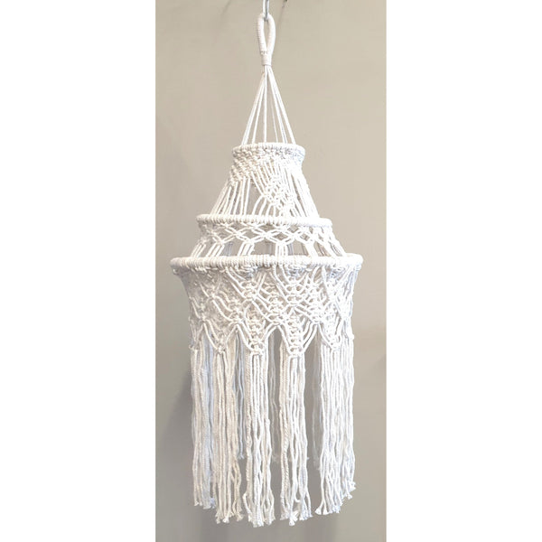 Macrame 3 Tier Lamp Shade LAMP at World Of Decor NZ