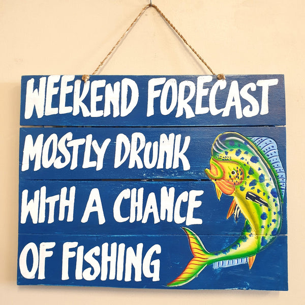 Weekend Forecast Sign at World Of Decor NZ