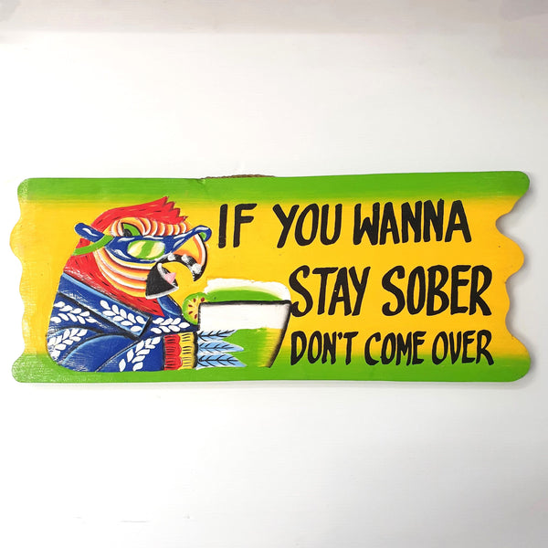 If You Wanna Stay Sober sign at World Of Decor NZ