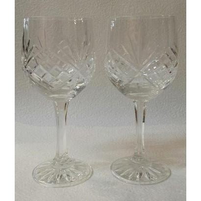 Cut Crystal Wine Glass Set of 2 at World Of Decor NZ