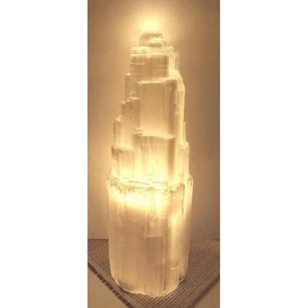 Selenite Crystal Lamp 36CM at World Of Decor NZ