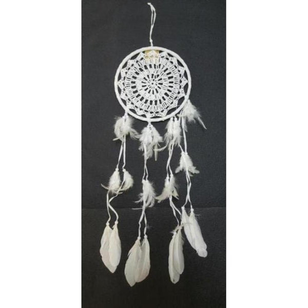 Crochet Dream Catcher 22cm-White at World Of Decor NZ