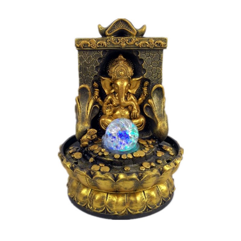 Wealth Ganesh w Rolling Ball Water Fountain WATER FOUNTAIN at World Of Decor NZ