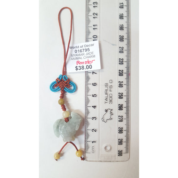 Chinese Zodiac Animal Stone/Jade Charm - Rooster at World Of Decor NZ