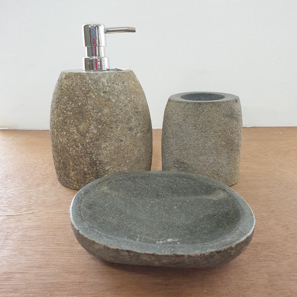 Raw Stone Lotion Soap Moisturise Dispenser at World Of Decor NZ