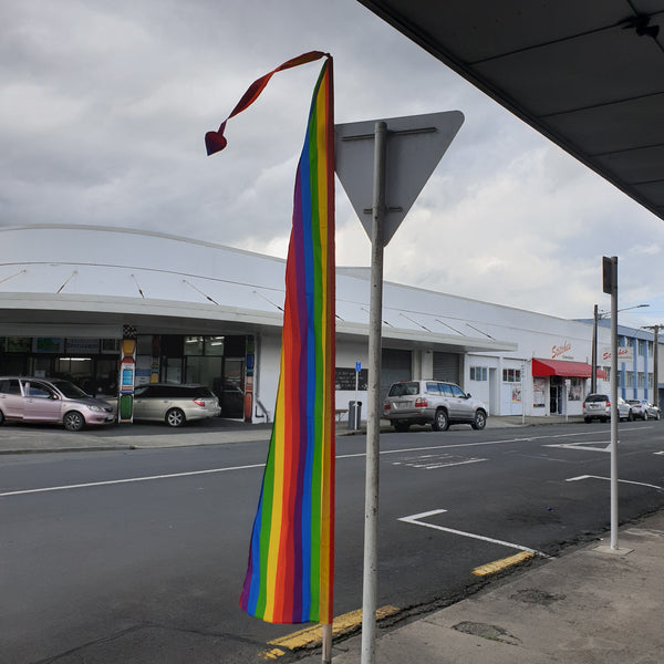 Rainbow Bali Flag 4 Meter ACCESSORIES at World Of Decor NZ