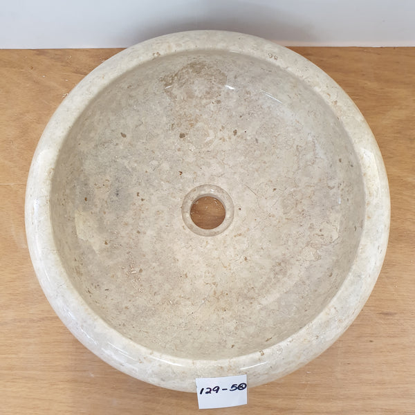 Donut Shape Marble Hand Basin Cream BATHROOM at World Of Decor NZ