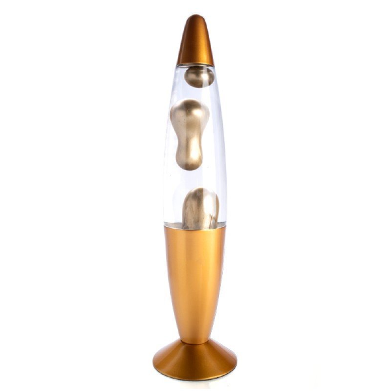 Metallic Lava Lamp - Gold LAVA LAMP at World Of Decor NZ