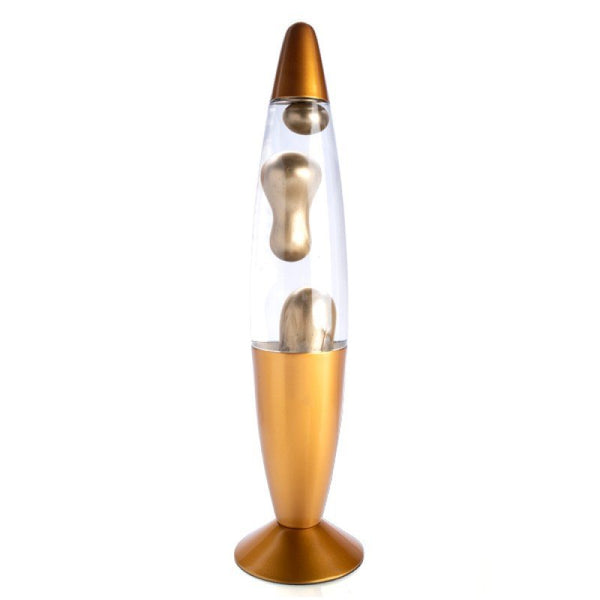 Metallic Lava Lamp-Gold at World Of Decor NZ