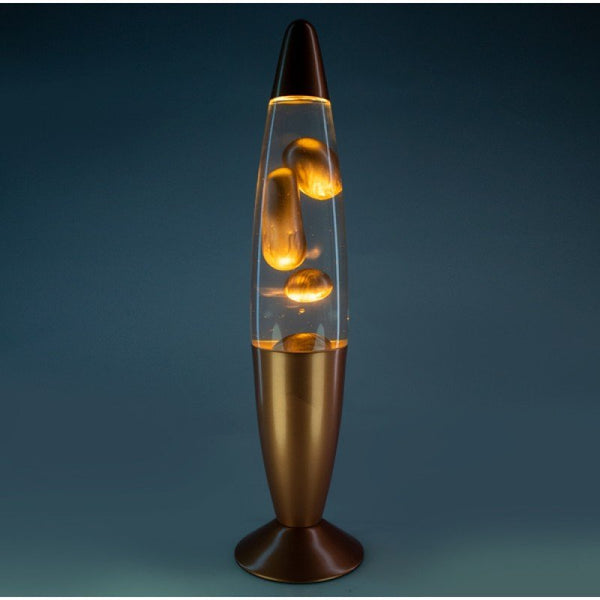 Metallic Lava Lamp - Gold LAVA LAMP at World Of Decor NZ