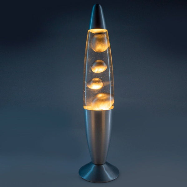 Metallic Lava Lamp - Silver LAVA LAMP at World Of Decor NZ