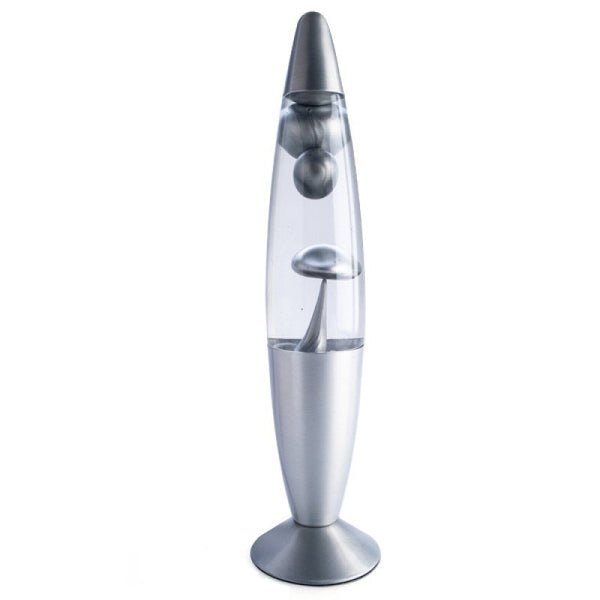 Metallic Lava Lamp - Silver LAVA LAMP at World Of Decor NZ