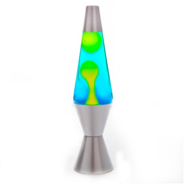 Diamond Motion Lava Lamp - sil/yel/blue LAVA LAMP at World Of Decor NZ