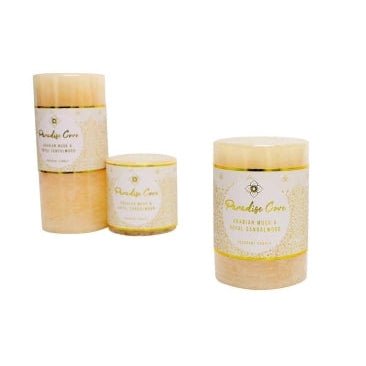 Scented Candle Arabian Musk & Royal Sandalwood 15cm at World Of Decor NZ