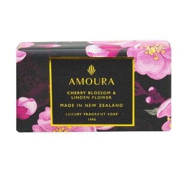 Amoura Luxury Soap-Cherry Blossom & Linden Flower at World Of Decor NZ