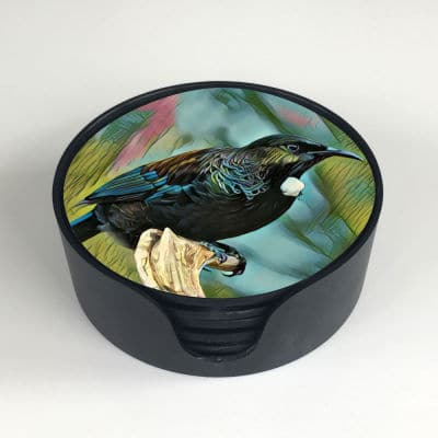 Tui Glass Coaster Set of 6 COASTER at World Of Decor NZ