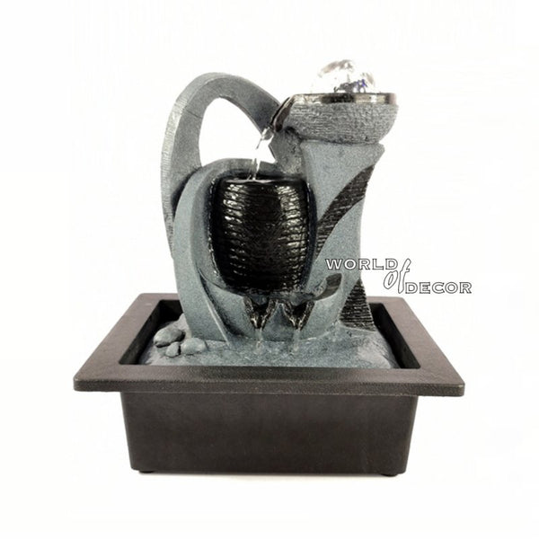 3 Tier Water Fountain Barrel With Ball WATER FOUNTAIN at World Of Decor NZ