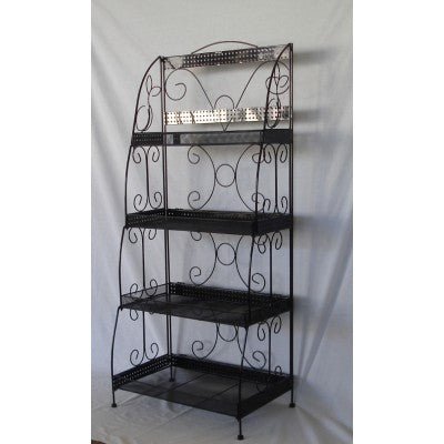 DISPLAY STAND 4 SELVES-BLACK at World Of Decor NZ