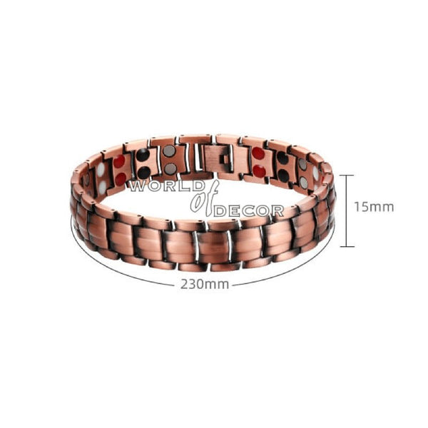 Copper Bracelet - 4 Type Magnet Copper Bracelet at World Of Decor NZ