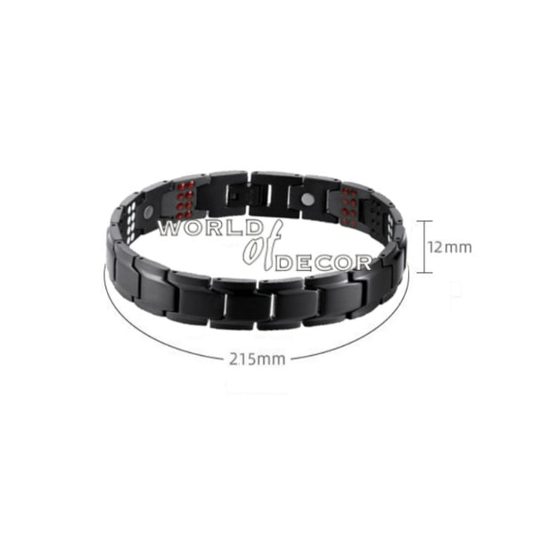 Copper Bracelet - Black 4 Magnet Copper Bracelet at World Of Decor NZ