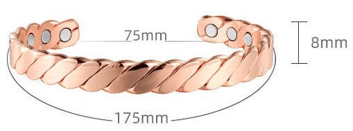 Copper Bracelet - Twist Copper Bracelet at World Of Decor NZ