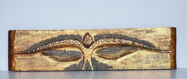 Eyes Wall Art 100cm-Gold at World Of Decor NZ