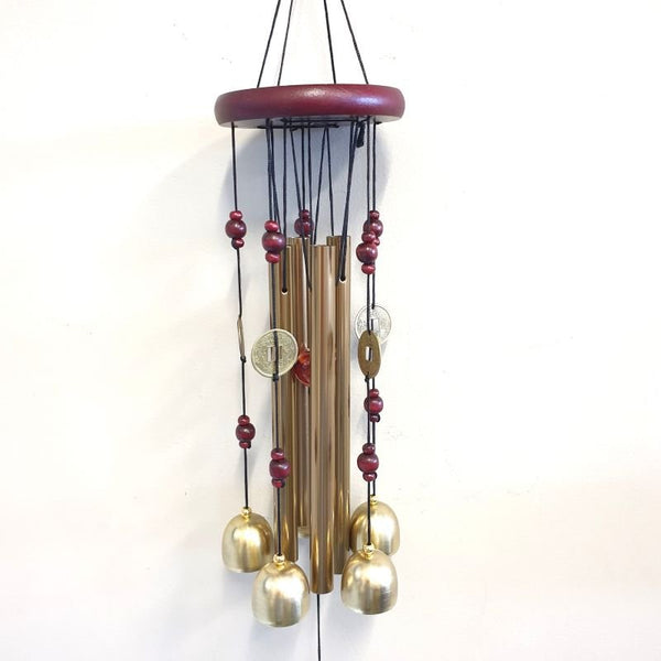 Feng Shui Round 5 Bell Windchime Windchimes & Outdoors at World Of Decor NZ
