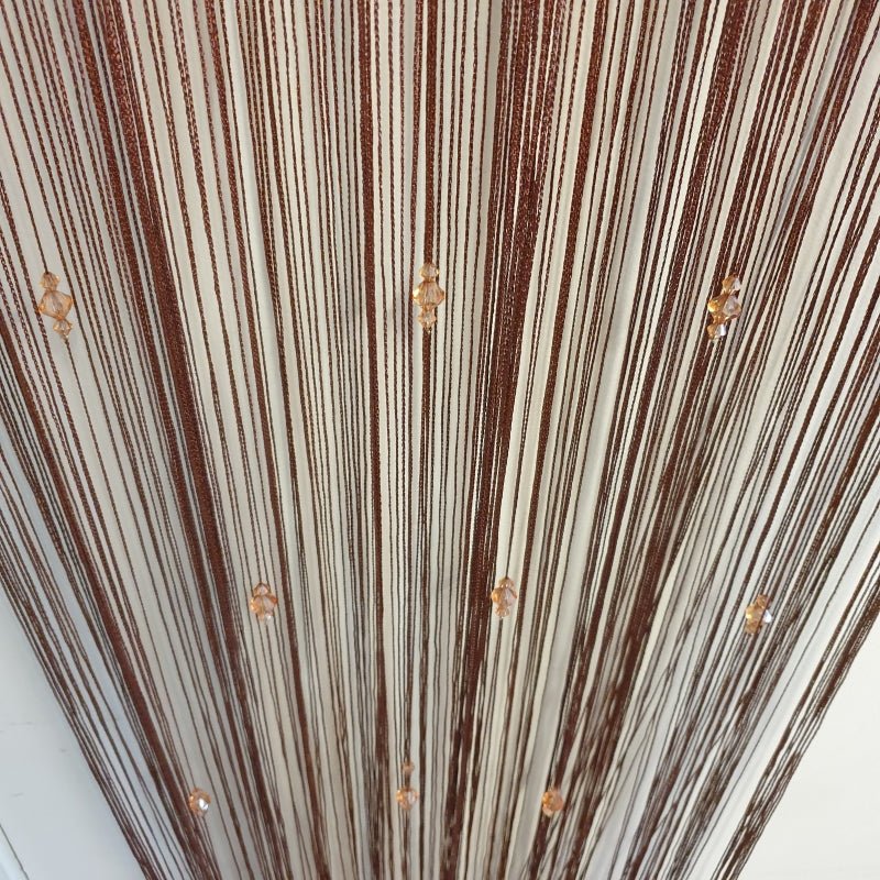 Fly String Curtain 3 Beaded - Brown Home Accessories at World Of Decor NZ