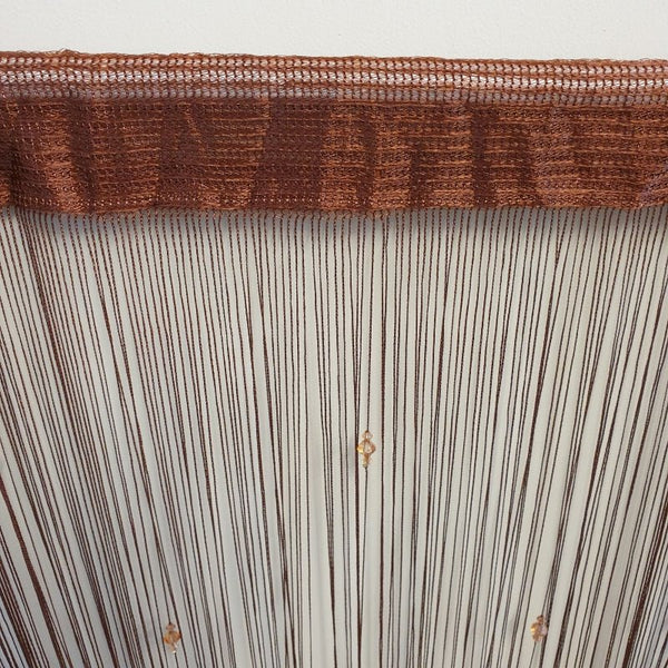 Fly String Curtain 3 Beaded - Brown Home Accessories at World Of Decor NZ
