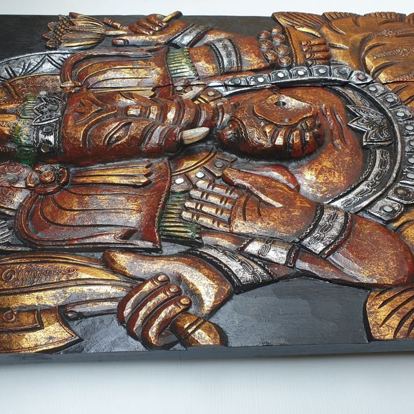 Ganesh Wall Decor 3D - Red Wall Art, Affirmations & Hangings at World Of Decor NZ