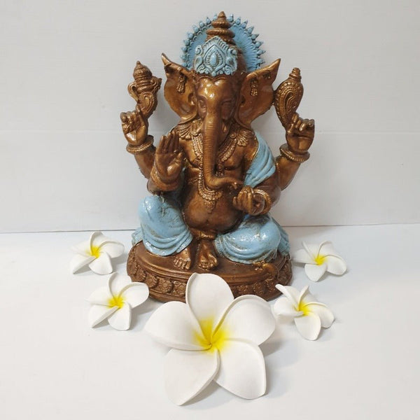Ganesh With Base - Blue GANESH at World Of Decor NZ