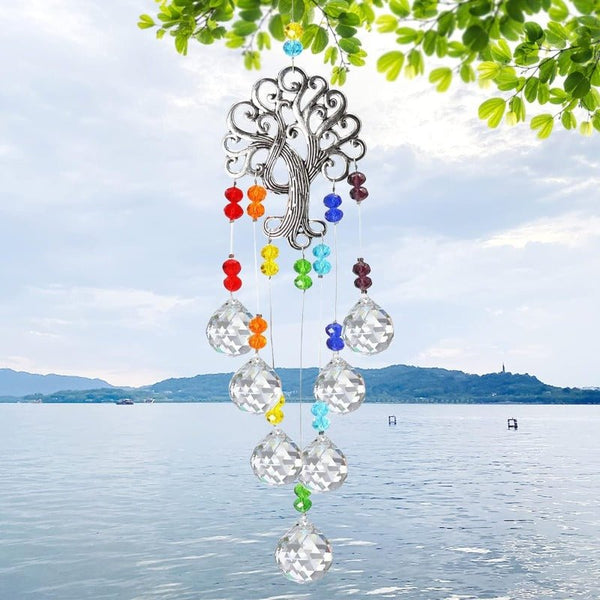 Hanging Crystal Charka Tree of Life at World Of Decor NZ